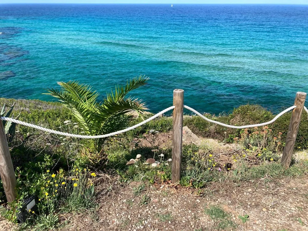 Villa Wanda - Seafront Apartment On Cala Burantino With Private Cove 알게로